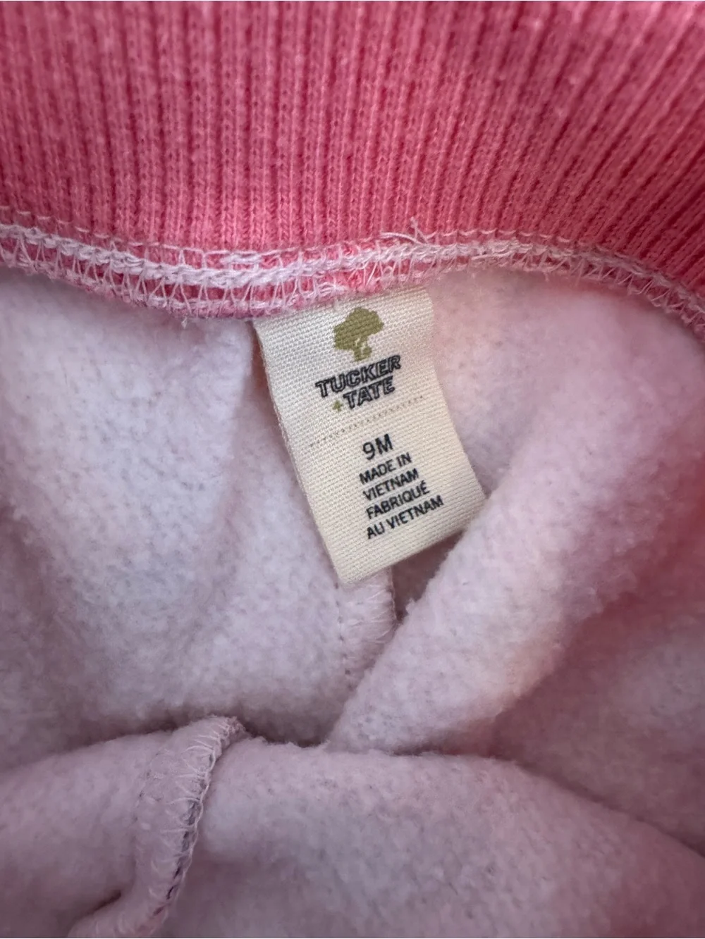 Tucker + Tate Pink Baby Sweatshirt and joggers